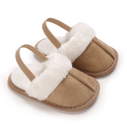 Newborn to 18 Months Children's Woolen Cotton Slippers Soft Soled Warm Baby Casual Shoes Cozy Footwear for Infants