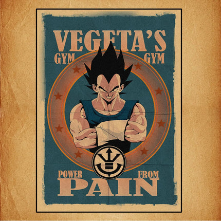 Japanese Surrounding Anime Retro Dragon Ball Poster Goku Gohan Vegeta Piccolo Friza Canvas Painting Print Wall Art Children Gift