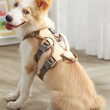 Durable Pet Dog Vest Harness Explosion-proof Large Dogs Harnesses Reflective French Bulldog Collar Shepherd Dogs Walking Supplies