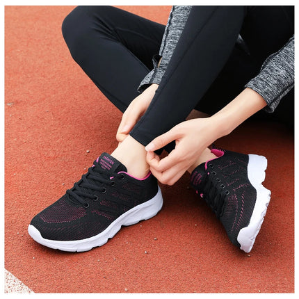 New Sneakers Women Casual Shoes Fashion Breathable Walking Mesh Flat Shoes Women 2024 Tenis Feminino White Ladies sports Shoes