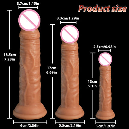 New Realistic Sex Toy Silicone Dildo for Women G-Spot Penis Anal Vagina Masturbator Dildo with Suction Cup Cock Gode buttplug