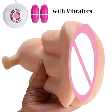 Male Masturbator Masturbation Penis Exercisers Realistic Uterus Inverted Mold with Realistic Hair Electric Peeable Sexy Toys성인용품