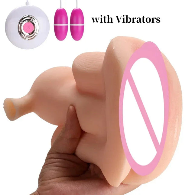 Male Masturbator Masturbation Penis Exercisers Realistic Uterus Inverted Mold with Realistic Hair Electric Peeable Sexy Toys성인용품