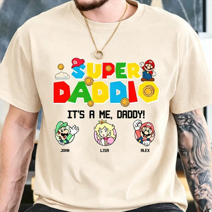 2026 New Super Mario classic graphic unisex cotton shirt,There are children size, Mario Galaxy Movie summer Men fashion Tshirt