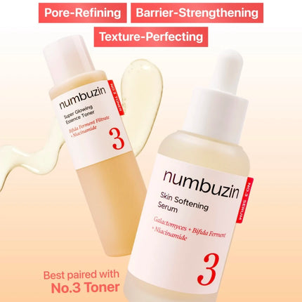 Original Numbuzin No9+ Face Care Collection NAD+ PDRN Glow Boost Toner 5+Glutathione Vitamin Concentrated Essence 3+Bifida Serum