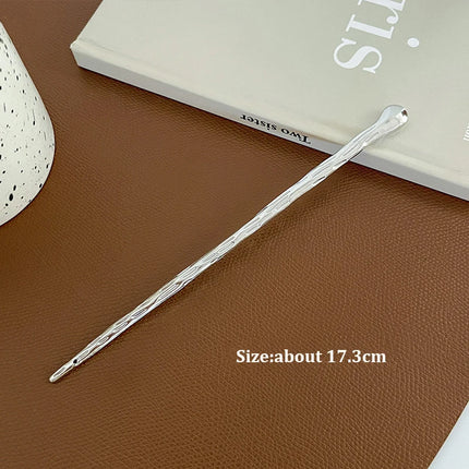 2023 New Vintage Chinese Women's Hair Stick Metal Glaze Flowers Hair Chopsticks Ladies Pearl Jewelry Hair Sticks Accessories