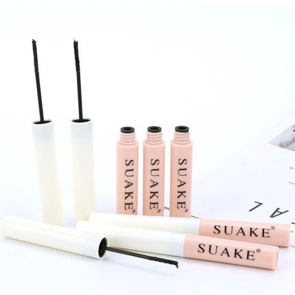 Black Brown Mascara Slim Brush Head Long Curled Eyelash Lift Cream Not Easy To Smudge Lashes Lengthening Pigment Big Eyes Makeup