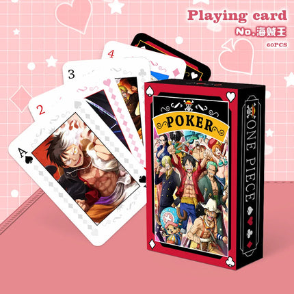 Anime Jujutsu Kaisen Haikyuu Cosplay Board Game Cards Genshin Impact Hardcover Poker Toy Gift