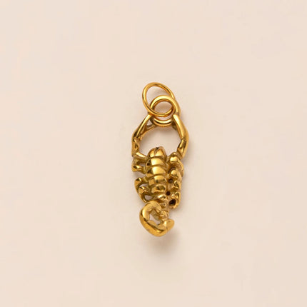 Animal Series Pendant Stainless Steel DIY Small Pendant Vacuum Plated 18K Gold Color-Preserving Accessory in Furnace
