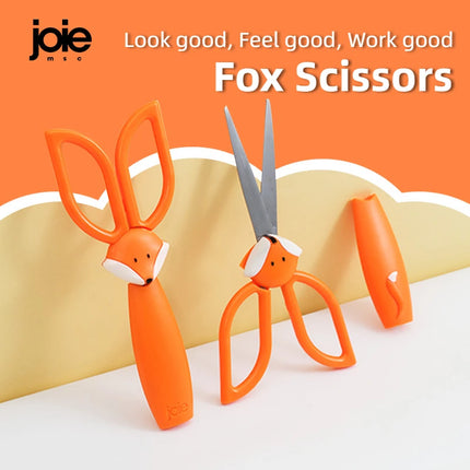 Joie Stainless steel Scissors Fox Scissors Anti Stick Scissors Stationery Office Student DIY Hand Craft School Tool Supplies