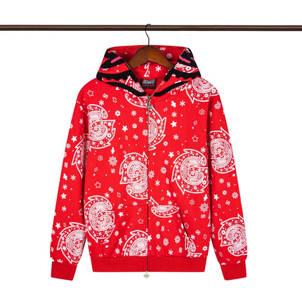 Glo Gang The Glory Full Zip Hoodie Camouflage Cardigan Men Women 1:1 Best Quality Oversize Hooded
