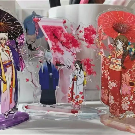Kamisama Kiss Peach Blossom Scene Based Signage Tomoe Figure Acrylic Stand Nanami Momozono Figurine Standing Plate Toys Gift