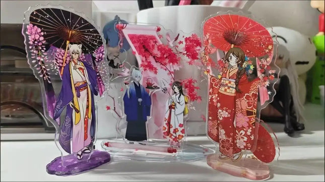 Kamisama Kiss Peach Blossom Scene Based Signage Tomoe Figure Acrylic Stand Nanami Momozono Figurine Standing Plate Toys Gift