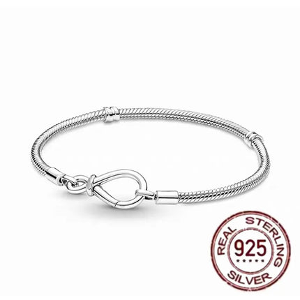 NEW 100% S925 pure silver Spider Man snake bone bracelet, suitable for original DlY bracelet, women's fashionable jewelry gift
