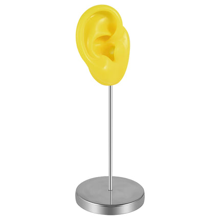 Soft Silicone Ear Model Tattoo Practice Body Jewelry Display Piercing Tools Earring Display Tool Metal Display Stand Kit
