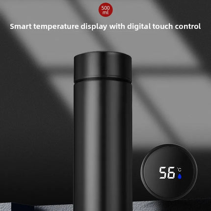 500ML Temperature Display Thermos Cup Stainless Steel Divided Thermos Bottle Outdoor Vacuum Insulated Cup Father's Day Gift