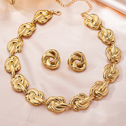 Elegant and Versatile Summer Luxury High-End Women's Metal Jewelry Set