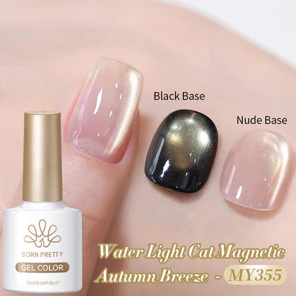 BORN PRETTY 10ml Pink Water Light Cat Magnetic Gel Polish Spaking Glitter UV LED Soak Off Gel Varnish Crystal DIY Manicure