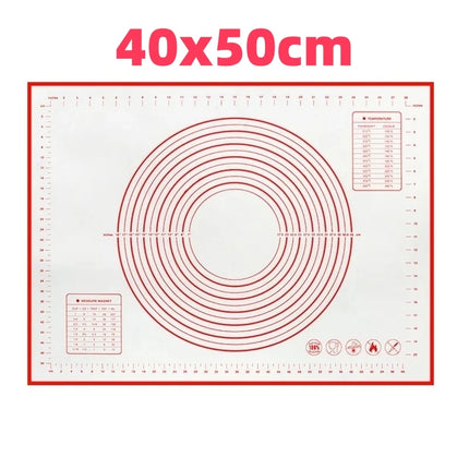 Silicone Baking Mat Kneading Pad Dough Mat Pizza Cake Dough Maker Kitchen Cooking Grill Non-Stick Gadgets Bakeware Pastry Mat