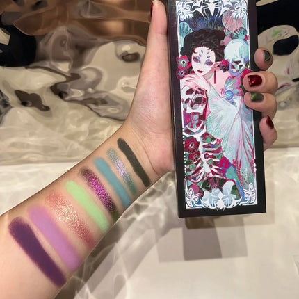 Narimi 10 Color Highly Pigmented Eyeshadow Palette Matte Shimmer Easy Halo-dye Eye Shadow Long Lasting Natural Colors Eye Makeup
