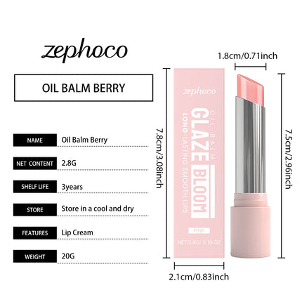 Pink Smooth Lip Balm Hydrating Moisturising Plumping Glossy Care Nourishing Repair Lip Gloss Acid For Daily Lip Care