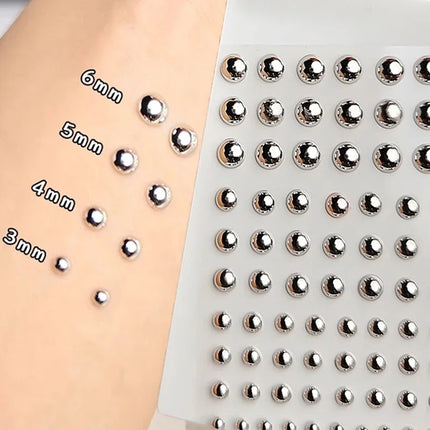 Self Adhesive Fake Lip Eyebrow Stickers Non Piercing Nose Ring Stickers Belly Button Nails  Reusable Body Earring Studs Stickers