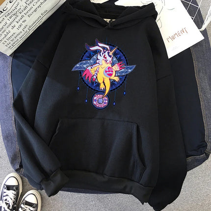digimon hoodies men long sleeve top graphic y2k aesthetic sweatshirts men Korean style tracksuit