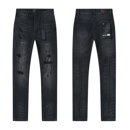 26SS New Model RTA Men's Denim Pants High-Quality Heavy Fabric Street Trendy Pants Stock One Day Ship Out