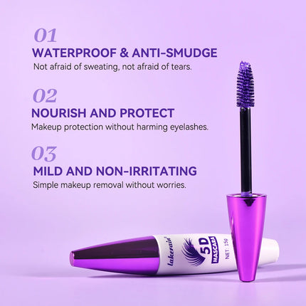 5d Mascara for All Eye Lash Mascara Waterproof Lengthening and Volume Cosmetics Makeup Woman Eyelash Black Brown Effect Extended