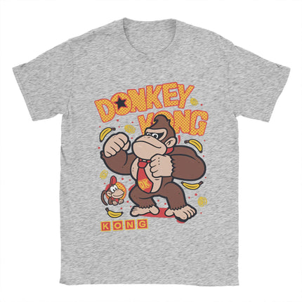 2025 Men Women's T-Shirt Donkey Kong Arcade Game T Shirts Fashion Summer Tees Y2K Casual Casual Cotton Clothes Birthday Gift Tee