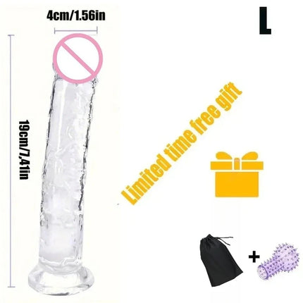 Cheap Jelly Dildo 5 Sizes Realistic Butt Plug Suction Cup Big Dick Soft Masturbators G Spot  Anal Sex Toys For Women Men Gay 18+