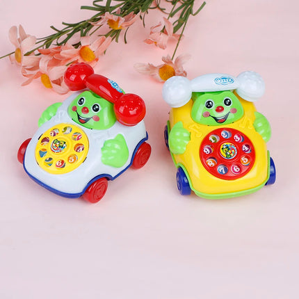 1Pc Cute Baby Musical Phone Toys Interactive Baby Phone Toy With Piano Music Toddlers Early Learning Educational Montessori Toys