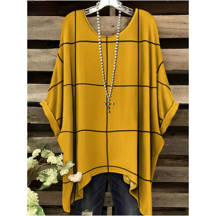 Summer Simple Stripe Pattern Printin Graphic Tees Clothes Fashion Women's Vintage Short Sleeve T-Shirt Street Fashion Women Top