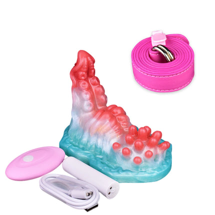 SHAZ Wireless Control Silicone Octopus/Granule Sex Grinder Strapon Grinding Hump Friction Vibration Massage Female Masturbation