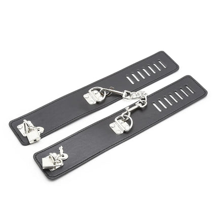 Exotic Lingerie Accessories of Adjustable PU Leather Handcuff Ankle Cuff for Couples Bdsm Bondage Restraint Sex Bondage Sex Toys