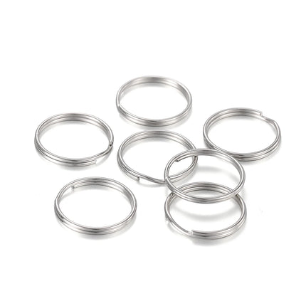 20/50Pcs Key Ring Key Chain Round Split Keyfob Keyrings with Jump Ring for DIY Keychain Pendants Jewelry Making Accessories
