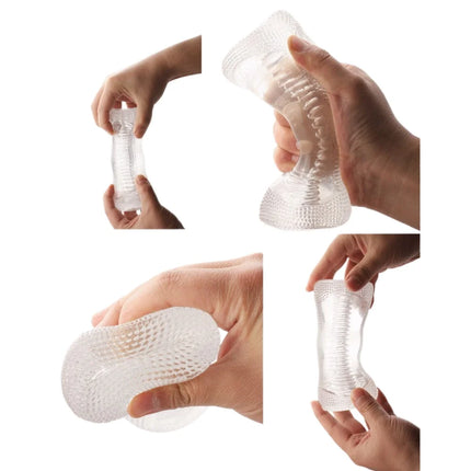 Glans Endurance Exercise Male Masturbator Artificial Vagina Pussy Masturbation Cup Soft Blowjob Pocket Pussy Sex Toys for Men