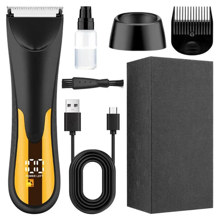 Electric Beard Trimmer for Men Cordless Hair Clippers Trimmer Set Waterproof Men Grooming Kit for Shaving Face Body Hair Trimmer