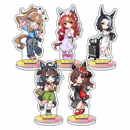 Anime Uma Musume Pretty Derby Acrylic Stand keychain Tachyon Opera O Cafe Oguri Cap Kitasan figure Plate Cosplay Prop Decor Gift