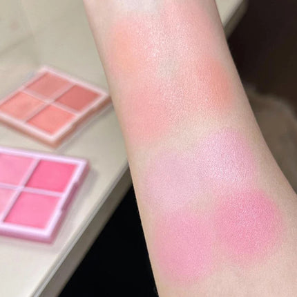 Expanding Color Brightening Face Blusher Rouge Shadow Multi-purpose Berry Milk Blush Cream Palette Lip Cheek Tint Natural Matte