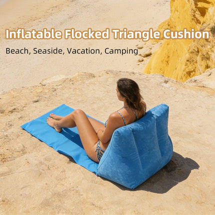 Inflatable Beach Pad - Portable Camping Chair for Outdoor Use - Waterproof and Moisture-proof - Foldable Pad - Velvet-textured -