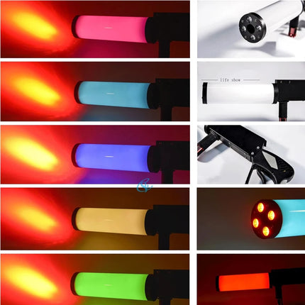 Handled CO2 Smoke Jet Machine LED Gas Column Fog Gun Machine Stage Special Effect For DJ Disco Party Wedding