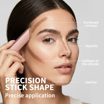 2 IN 1 Cream Bronzer And Contour Stick Waterproof Highly Pigmented Instant Depth & Dimension Contouring Face Makeup Cosmetics