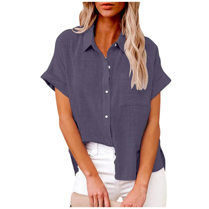 Short Sleeve Tops Tee Women Blusas Summer Loose Ladies T-Shirts Cotton Linen Blouse Woman Clothing Casual T Shirt Camisas Mujer