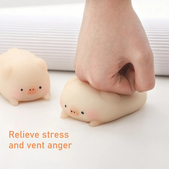Cute Little Pink Pig Squeeze Toys Pink Piglet Stress-relieving and Venting Toys Kawaii Pet Fidget Toys Gifts for Friends