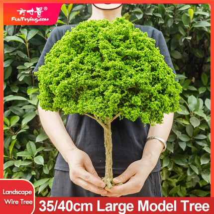 35/40cm 1/18 scale Simulated Wire Tree Model Miniature Model Tree G scale Train Railway Layout Landscape Garden Dollhouse Decora