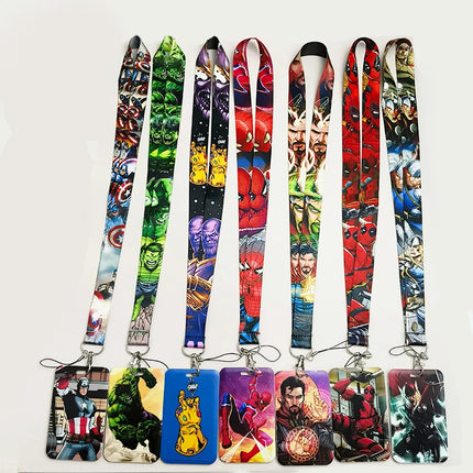 American Anime Credential Holder Movie Lanyards for Key Neck Strap Card Badge Gym Keychain Keyring Accessories Gifts