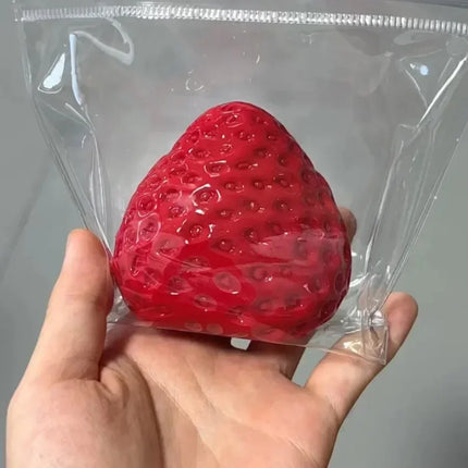 Toy Strawberry Taba Squishy Fidget Toy - Slow Rebound Stress Relief Toy for People Office and Party Favors Squeeze Beauty Gift