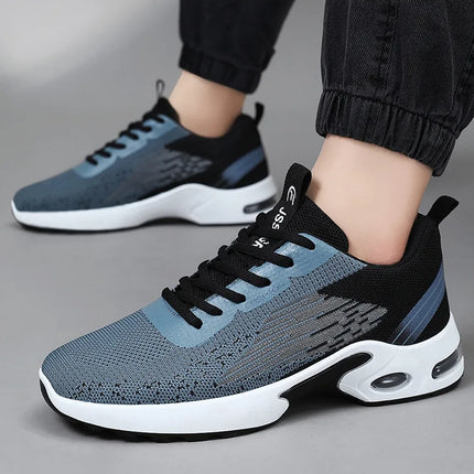 Ultralight Running Shoes for Men Casual Breathable Mesh Sneakers Anti-slip Fashion Solid Colour Men's Shoes Plus Size 47