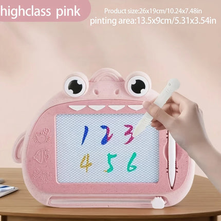 Mini Dinosaur Magnetic Drawing Board for Children, Baby Coloring Doodle Board, Erasable and Writable Early Educational Drawing T